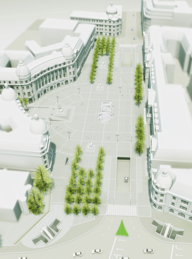 University Square, 2011, Bucarest, Dragan Architecture, Paris